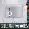 LED Bathroom Mirror Touch Sensor Illuminated Light with Demister Wall Mounted