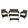 Rattan Garden Furniture Set 4 Piece Patio Table Chairs Sofa Outdoor Conservatory