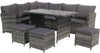 Rattan Outdoor Garden Furniture Conservatory Corner Sofa Patio Set 9 Seater