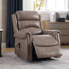 Recliner Armchair Electric Lift & Tilt Assist Chair Faux Leather Grey Mocha