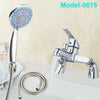 Luxury Bathroom Chrome Sink Bath Filler Tap Shower Mixer Taps with Hand Held