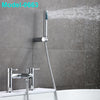 Luxury Bathroom Chrome Sink Bath Filler Tap Shower Mixer Taps with Hand Held