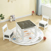 Kids Table and Chairs Set Wooden Preschoolers Children's Table with 2 Chairs Set