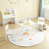 Kids Table and Chairs Set Wooden Preschoolers Children's Table with 2 Chairs Set