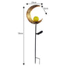 Solar Powered Sun/Half Moon/Flame LED Stake Light Warm White Garden Outdoor Lamp