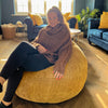 Waffle Slouchbag Adult Bean Bag Chair - Home Lounge & Bedroom Decor - 80 x 110cm