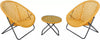 Tobs Bistro Set 2 Rattan Garden Furniture - 2 Chairs & Coffee Table In 3 Colours