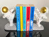 Space Themed Astronaut Home Decor Weighted Bookends Set / Stationary Pen Holders