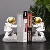 Space Themed Astronaut Home Decor Weighted Bookends Set / Stationary Pen Holders