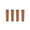 4x Wooden Furniture Round Tapered Feet Legs For Bed Stools Sofa Chair Cabinet UK