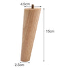 Set of 4 Oak Wood Furniture Legs Feet 10° Angled Oblique Tapered Stand Hoolder