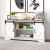 Barn 2 Sliding Doors Bar Cabinet Home Buffet Farmhouse Storage Cabinet TV Stand