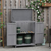 Garden Storage Tool Shed Cabinet Outdoor Wooden Box Shelves Organizer Cupboard