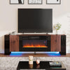 70inch Fireplace & TV Stand for TVs up to 90 Inch With Electric Fireplace Insert