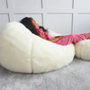 Kids Faux Fur Bean Bag Luxury Furry Beanbag Soft Chair Fluffy Seat Filled