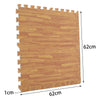 8/16/24pcs EVA Foam Floor Wood Effect Interlocking Gym Play Soft Tiles Mats UK