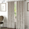 Crushed Velvet Curtains Eyelet Ring Top Ready Made Lined Pair Curtains