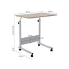 Adjustable Laptop Computer Table Notebook Desk Trolley Sofa Bed Tray with Wheels
