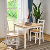4 Colours Solid Wood Dining Table and 2 Chairs Set Kitchen Room Home Furniture