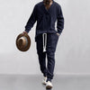Men's Sweatsuits Knit Sweatshirt Tracksuit Sets Pants Jogging Suits 2 Piece UK