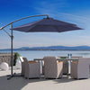 4 Size&5 Color Patio Parasol Sunshade Outdoor Canopy Tilt Crank Garden Umbrella