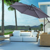 4 Size&5 Color Patio Parasol Sunshade Outdoor Canopy Tilt Crank Garden Umbrella