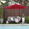 4 Size&5 Color Patio Parasol Sunshade Outdoor Canopy Tilt Crank Garden Umbrella