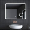 Bathroom LED Mirror Light with Shaver Socket Bluetooth Demister Magnifying Touch