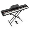 ♬Mustar 88 Key Semi Weighted Digital Piano Portable Keyboard Stool Chair