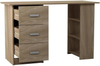 Computer Desk with Drawers Shelves Storage Modern Home Office Work Table