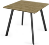 Dining Table Square 4 Seater Grey 80x80cm Compact Modern Kitchen Concrete Top