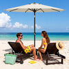 2.7M Garden Parasol Sun Shade Canopy Patio Outdoor Umbrella Crank Tilt UPF 50+