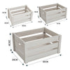 Wooden Storage Crates Container Decorative Slatted Crate Wood Box Display Boxes