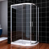 Quadrant Shower Enclosure Offset Sliding Door 6mm Tempered Glass Cubicle Screen