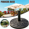 2.7M Round Garden Parasol Sun Shade Patio Hanging Umbrella with Crank Tilt Base