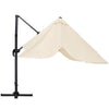 Patio Parasol Base Sets Offset Cantilever Umbrella Sun Shade Rainproof Canopy