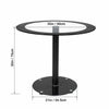 Round Square Rectangular Dining Table 2/4 Wooden Chairs Kitchen Room Restaurant