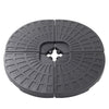 Patio Parasol Base Sets Offset Cantilever Umbrella Sun Shade Rainproof Canopy