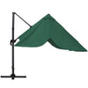 Patio Parasol Base Sets Offset Cantilever Umbrella Sun Shade Rainproof Canopy