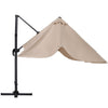 Patio Parasol Base Sets Offset Cantilever Umbrella Sun Shade Rainproof Canopy