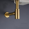 Brass Basin Bottle Tube Waste Water Drain Plumbing P-Trap Drain Brushed Gold UK