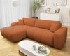 Corner Sofa Bed with Storage Universal Corner Side Velour Fabric FURYN MAXI