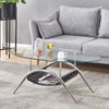Nest Of 3 Nested Nesting Tables Side End Coffee Table Glass/Wood for Living Room