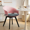 Set of 4 Rotatable Seat Home Office Working Dining Chairs Plastic Kitchen Seat