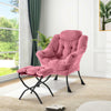 Comfy Lazy Chair with Footstool Relax Lounge Chair Accent Armchair Sofa Chair