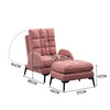 Recliner Chair Occasional Sleeper Sofa Armchair Lounge Footstool Set