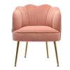Scallop Back Armchair Cocktail Sofa Accent Seat Living Bedroom Cafe Lounge Sofa