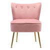 Scallop Back Armchair Cocktail Sofa Accent Seat Living Bedroom Cafe Lounge Sofa