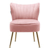 Scallop Back Armchair Cocktail Sofa Accent Seat Living Bedroom Cafe Lounge Sofa