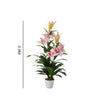 Artificial Potted Plant Tree Colourful Flower Blossom Realistic In/Outdoor Decor